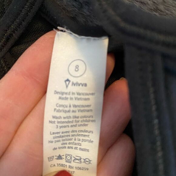 Ivivva Black Tank Top Size 8 - Picture 2 of 3